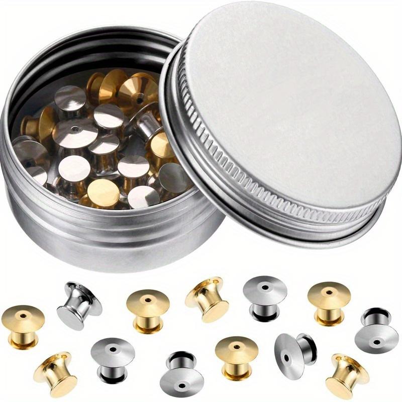 

20 шт. сплошной плоский штифт пружинный штифт фиксатор металлический штифт задний фиксатор штифт фиксатор пряжка задняя сменная коробка 20pcs