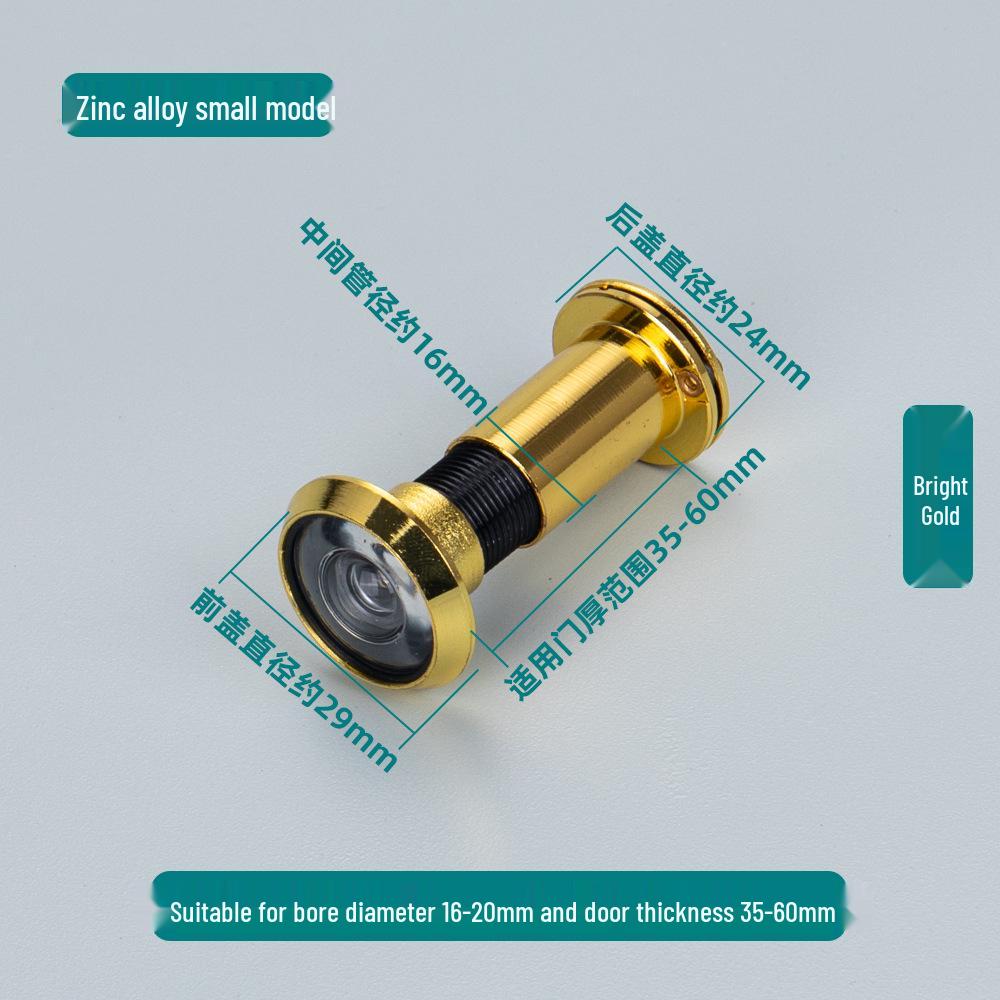 Universal Anti-Theft Peephole: Adjustable Door Viewer for Hotels/Guesthouses, Interior To Exterior View, Anti-Pry Design.