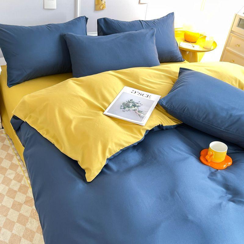 Duvet Cover Nordic Modern Fashion Washable Household Bedroom Dormitory Students Queen Bedding Skin-friendly Comfortable Textile