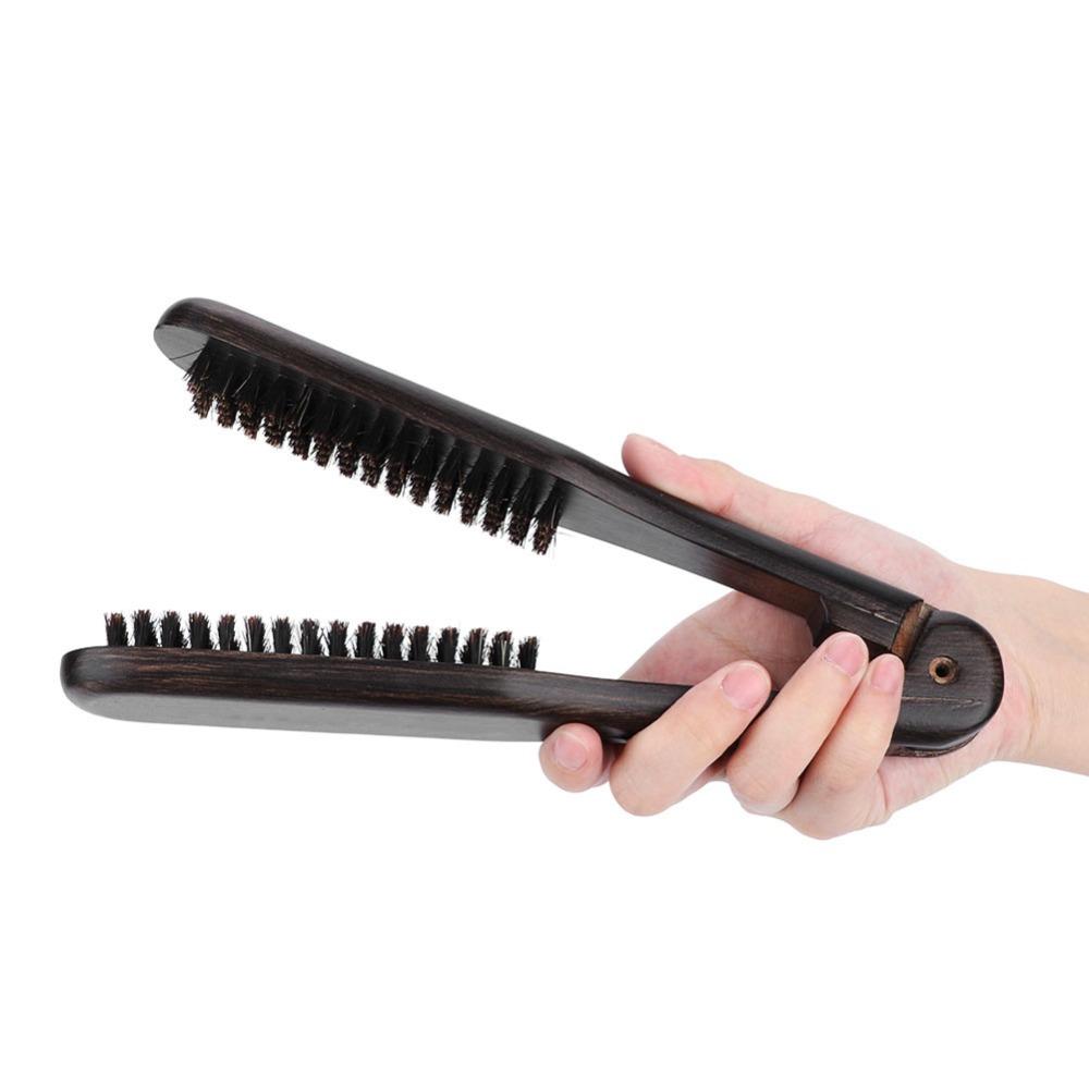 Soft Double Brushes Hair Straightening Comb Double-Sided Hair Straightening Comb Home Use