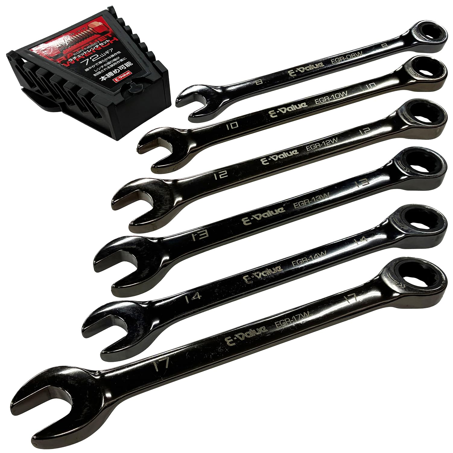 

Ratchet Wrench Features a gear for superior ideal for working in confined and capable of final E-Value Set 72-tooth operability, spaces, tightening. чорний