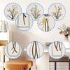 Set of 3 Metal Floral Wall Hangings Minimalists Flower Vases Line Art Wall Decors Sculptures for Living Room and Bedroom