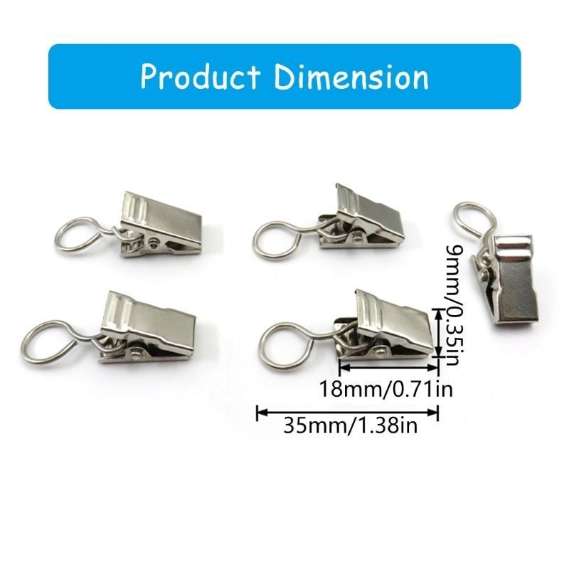 652F Heavily Duty Curtain Clip Hangers, 100Piece Set For Secure Hanging Home Or Event Setting for Hanging Tablecloth Towel