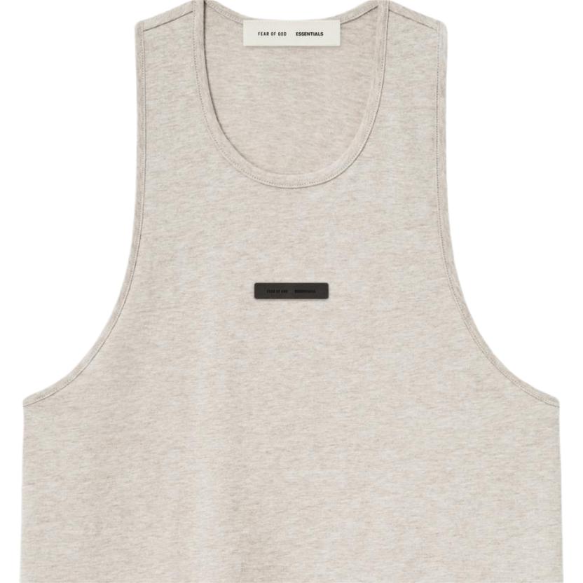 Fear of God Essentials Lightweight Essential Tank Heather Stone Men Tops Grey 125SP254232F