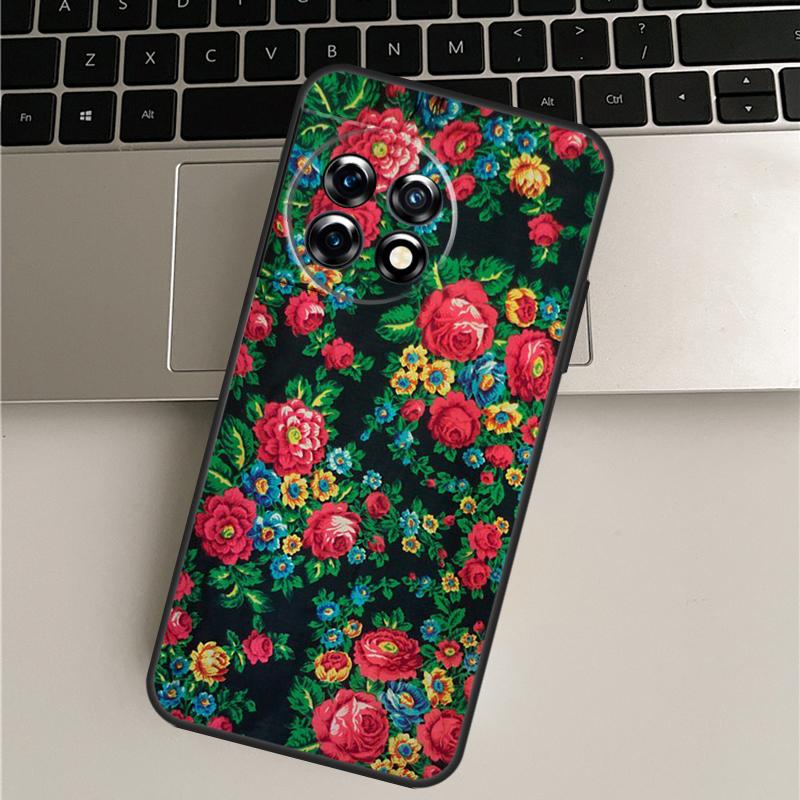 

Russian Scarf Floral Case For OnePlus Nord CE 5 3 4 Lite N20 N30 OnePlus 15 R 13T 10T 9 10 Pro 11 12 13 13R Cover OnePlus Nord CE5