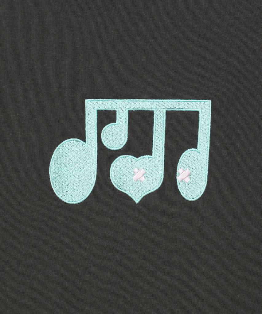 BAUF Layered Melody Boat Neck T-Shirt [Charcoal]