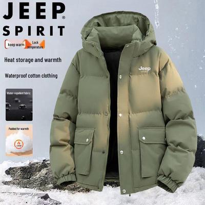 Pánská prošívaná bunda s kapucí JEEP SPIRIT