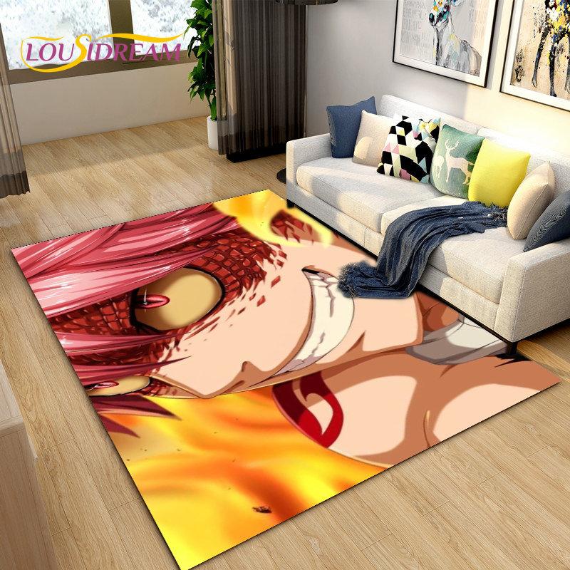 Fairy Tail Japan Anime Cartoon Area Rug,Carpet Rug for Living Room Bedroom Sofa Doormat Decoration, Kids Play Non-slip Floor Mat