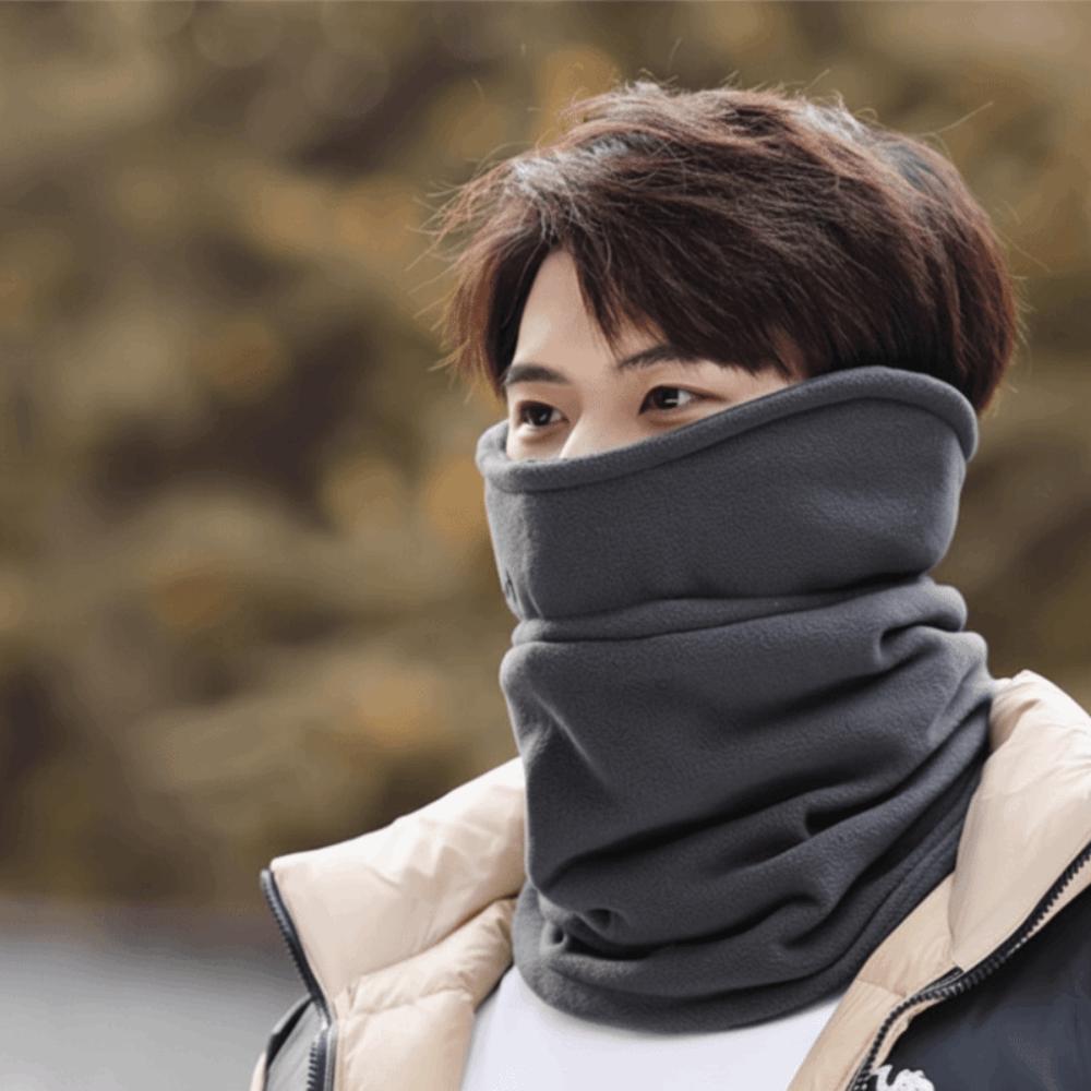 

Thickened Fleece-Lined Neck Gaiter Soft Fleece-Lined Warm Face Cover Resilient Windproof Outdoor Sports Gaiter Outdoor Cycling