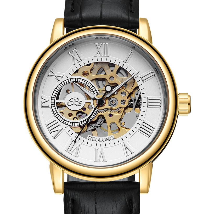 UTHAI M2 Fashionable Men watch, hollowed out transparent automatic mechanical watch, business clock gift watches for man