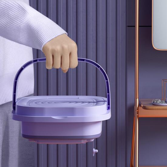 Folding Washing Machine Portable Mini Washer Large Capacity Easy Operation