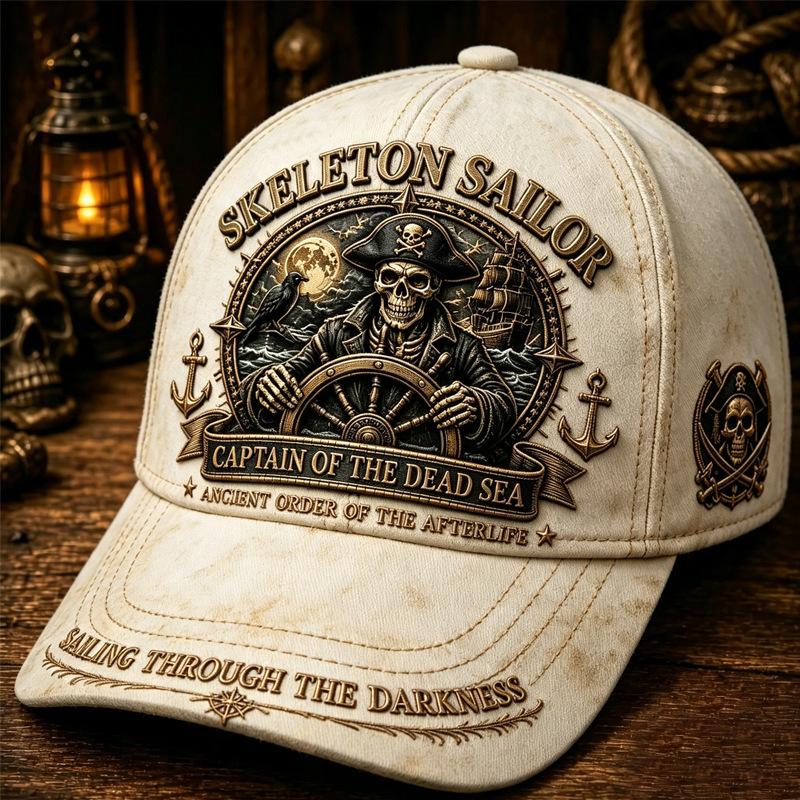 New Halloween themed baseball cap D digital printing ghost skull men's sunscreen hat
