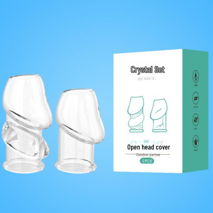 Qiao Shangshi Men's Thickened Heat-Insulated Crystal Wolf Tooth Headgear, Open Design for Adults