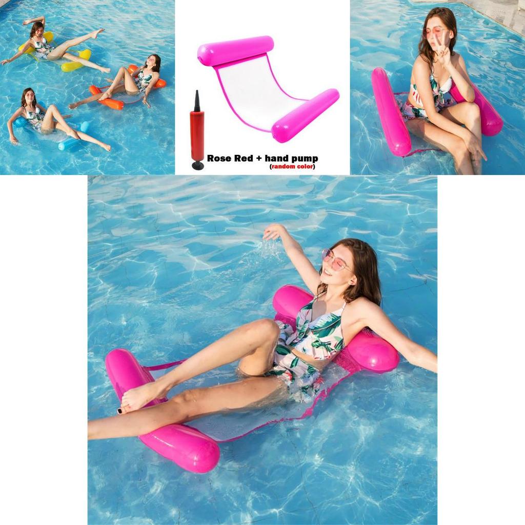 Luxuriöse aufblasbare schwimmende Wasserhängematte für ultimative Pool-Entspannung und Spaß