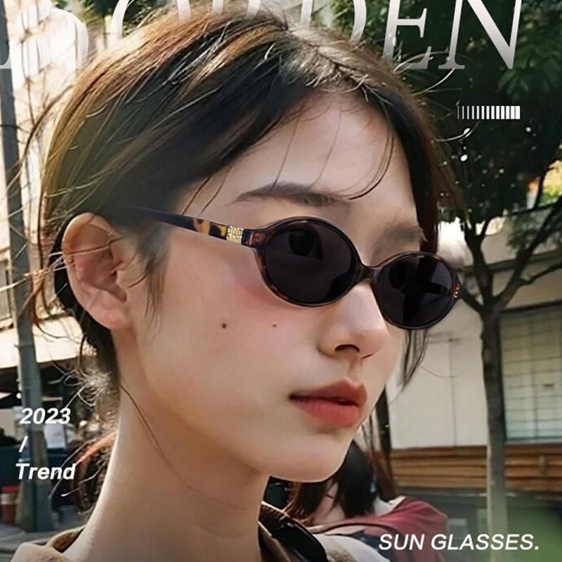 Oval Shape women Sunglasses Korean Style UV Protection Women's Glasses for the Sun Vintage Retro Women Glasses