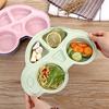 Baby Toddler Divided Plates  Cartoon Dinner Plate Non Slip Kids Tray