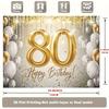 2D flat banner 1 piece background decoration item for 80th birthday party.PMJ