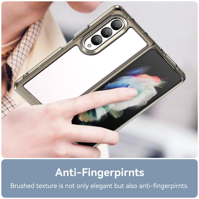 Anti -Falling Hard Acrylic Cell Phone Case For Samsung Galaxy Z Fold4 Fold 4 5g Fold3 Fold 3 Fitted Cover For Samsung Z Fold4