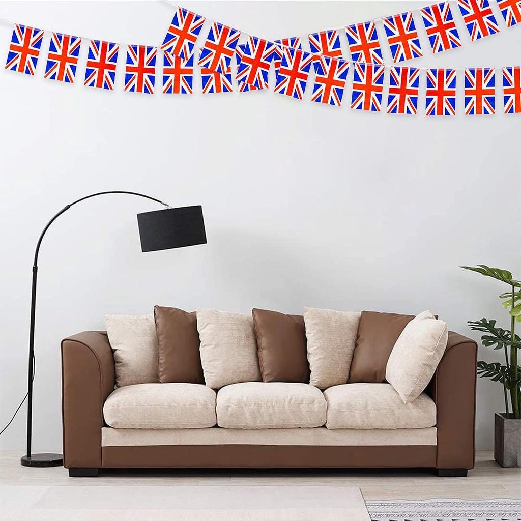 Jubilee Platinum Queens Union Jack Flags National Day Celebration Home Decor