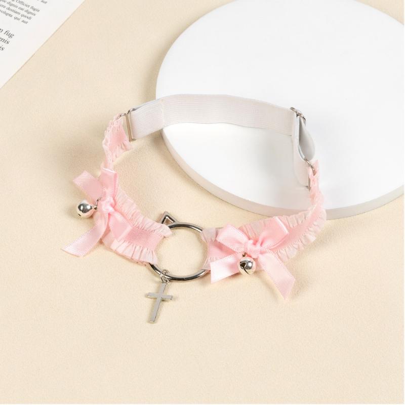 1 Stück Rollenspiel Beinring Punk Spitze Schmetterlingsknoten Katzenförmige Glocke Oberschenkelring Damen Mode Schmuck Accessoire Bein Strumpfhalter