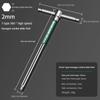 T-type High Speed Rotating Hex Slide Bar Wrench Household Stainless Steel Screwdriver Hex Chrome Spanner Tools Extended Wrench