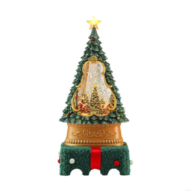 

Motorized Snow Electronic Ornament Christmas Tree Appearance Desktop Light