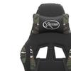 Gaming Chair Swivel Black and Camouflage Artificial Leather