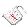 1Pcs Crystal Clear Glass Measuring Cup Easy to Clean Lightweight Practical Kitchen Baking Tool Measuring Cup Graduated Cups