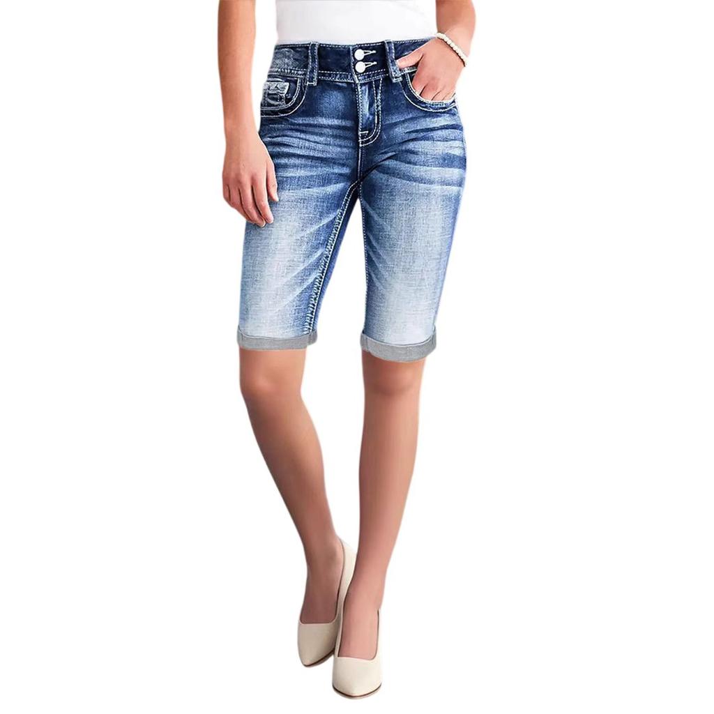 Women's Denim Classic Versatile High Waist Fashionable Shorts