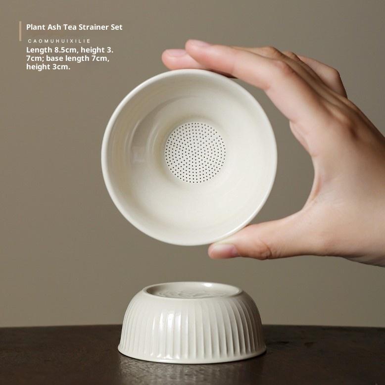 

Керамический набор для просеивания золы чая Высококачественный фильтр-сепаратор для чайных листьев Чайные аксессуары