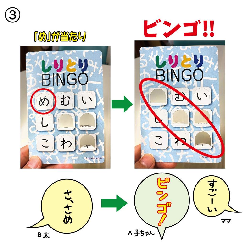 Omonogawa Shiritori Bingo Brain Elementary School Hiragana Montessori Toy for Ages and Entrance Exam First Early Vocabulary Montessori Education