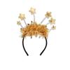 Party Decoration Christmas New Year Headpiece Star/Crown Glitter Hair Hoop  New Year Dress Up