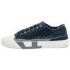 S-D-Verse Round Toe Lace-Up Low-Top Canvas Sneakers Men Sneakers Blue Y03504PR012-HA688