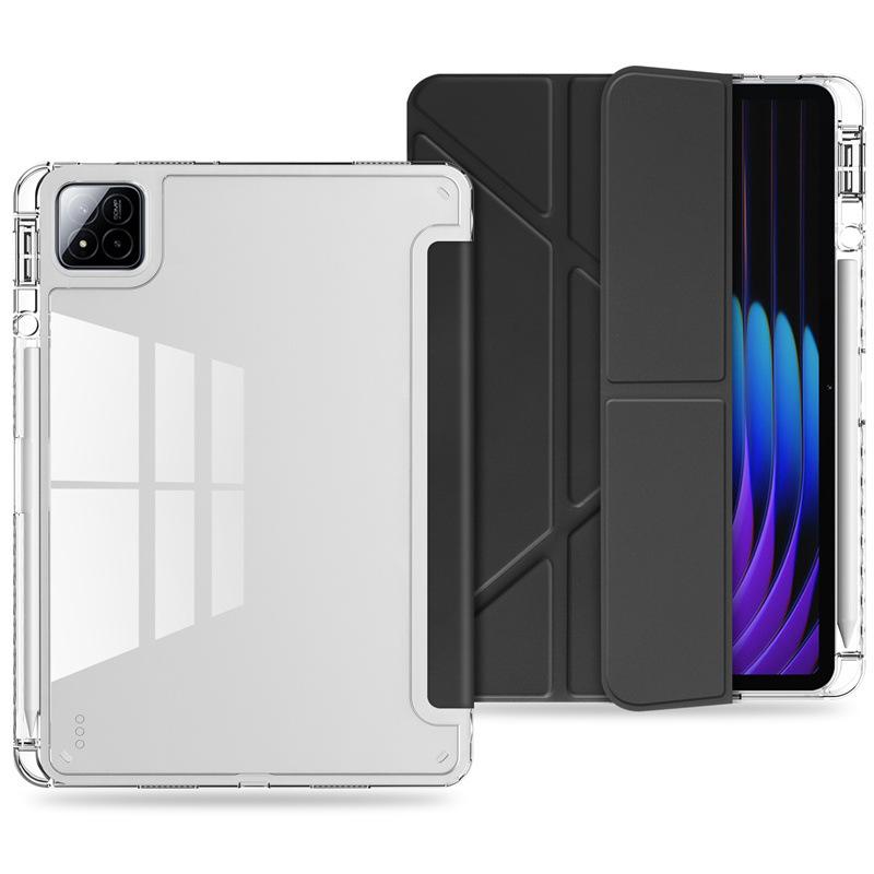 2026 Tablet Case for Xiaomi POCO Pad X1 M1 8 7 6 Pro Redmi Pad 2 Pro SE 11 12.1 8.7 Clear Acrylic Pencil Holder Stand Hard Cover