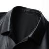 Spring and Autumn New Men's First Layer Cowhide Genuine Leather Jacket Men's Lapel Slim Leather Jacket
