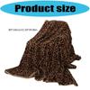 Skin Friendly Polyester Fleece Blanket Leopard Pattern Double Layer Thick for Sensitive Individuals