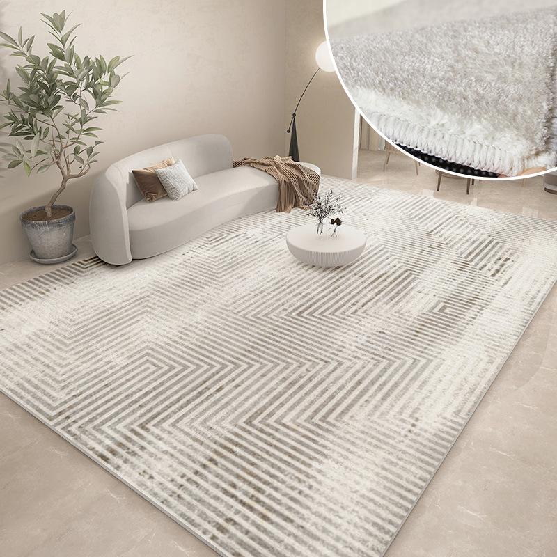 Modern Carpets for Living Room Abstract Large Area Plush Rugs Bedroom Decor Bedside Carpet Grey Thickened Floor Mat Lounge Rug