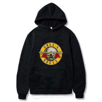 Heren Guns N Roses Bedrukte Hoodies Katoen Hardrockband Heren en Dames Pullover Hip Hop Muziekkleding