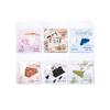Momo Retro Embossed Scenery Stamp Stickers - Journal Decoration Series