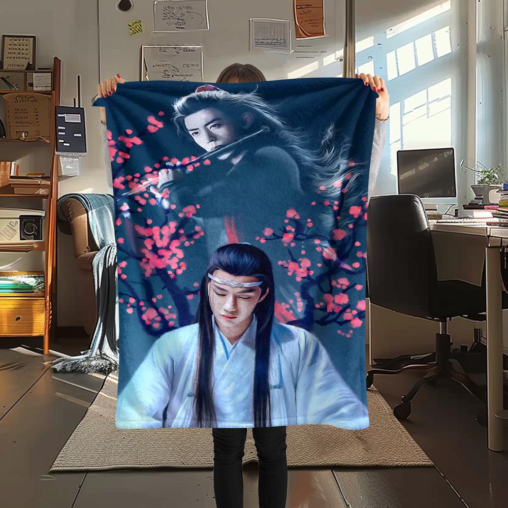 1Pc The Untamed Print Flannel Blanket, High quality Comfortable for All Seasons, Home Decor, Warmth and Comfort, Perfect for Christmas Gifts 80cm x 120cm