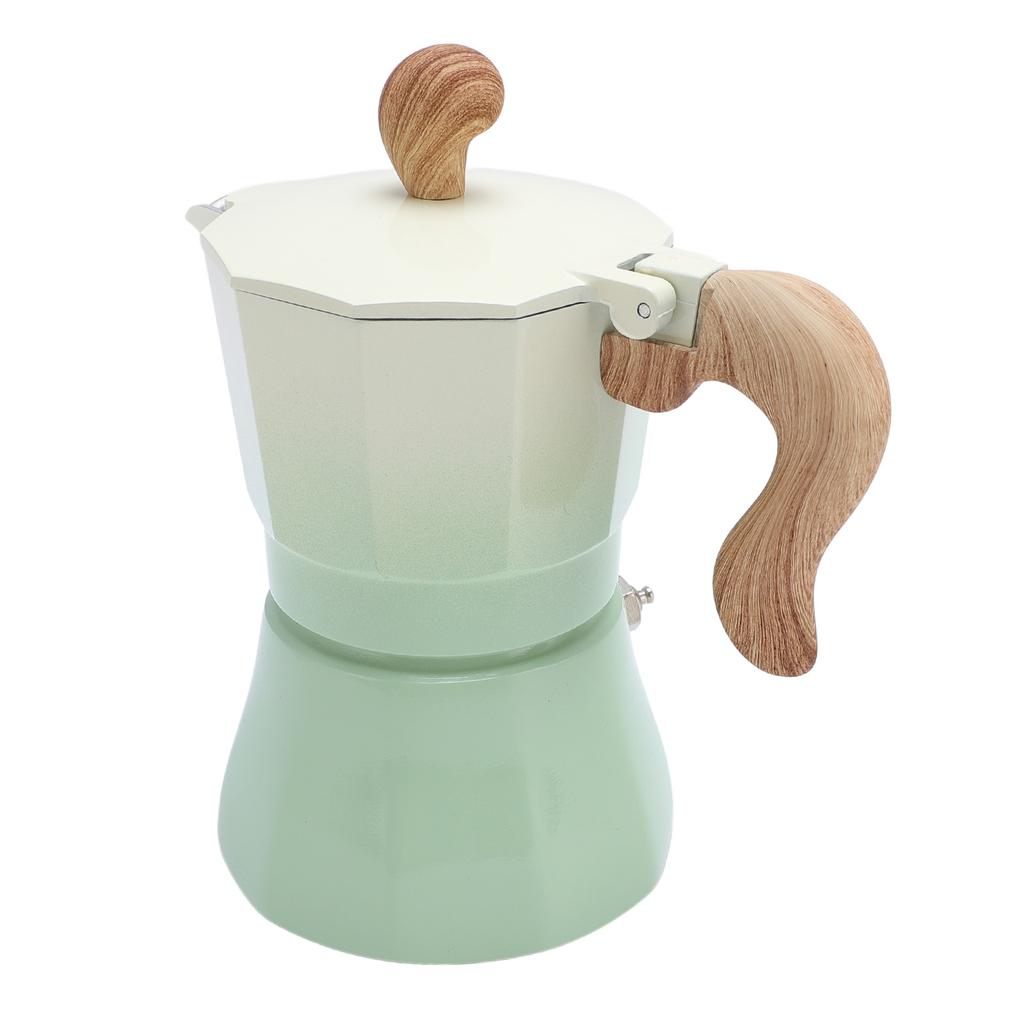 150ml Stovetop Coffee Maker Single Valve Aluminum Coffee Machine for Lovers Beginners