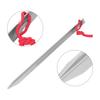 4PCS 23cm Aluminium Alloy Outdoor Lengthen Ultralight Camping Tent Peg Ground Nail StakesSilver