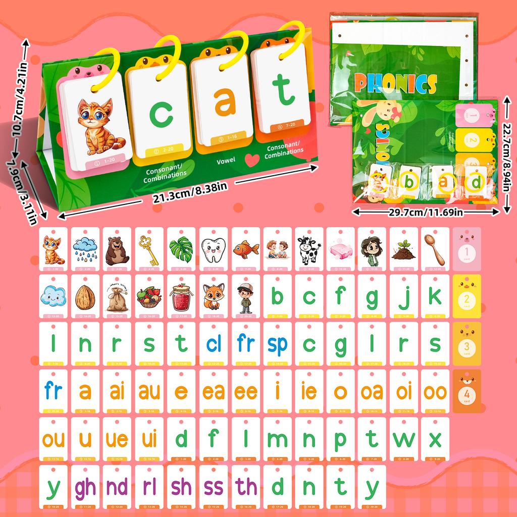 80 English Word Education Cards Children'S Early Education Enlightenment Learning Toys Parent-Child Interactive Learning Desktop Cards