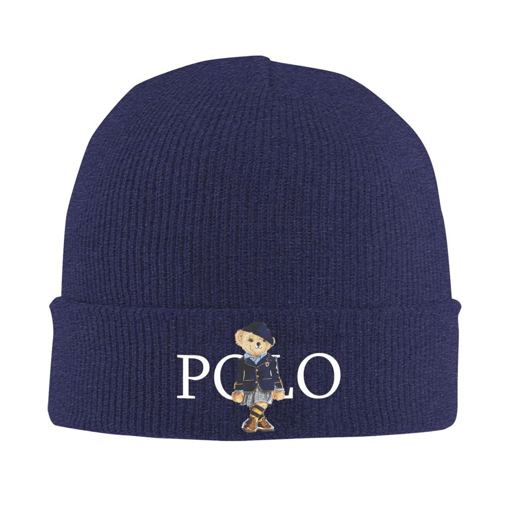P-Polos Knit Cuff Beanie Skull Hats For Men Women Winter Knitted Beanies Caps