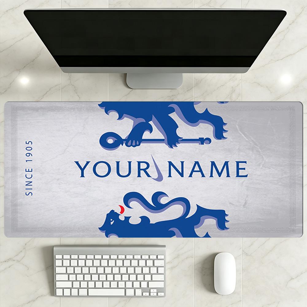 Chelsea Fc Football Player Customize Text Mouse Pad Gamer Mousepad Office Mouse Mats Non-Slip Rubber Base Office and Gaming Desk Decoration