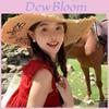Summer Straw Hat With Embroidered Letters And Wide Brim For Beach Vacation Sun Protection
