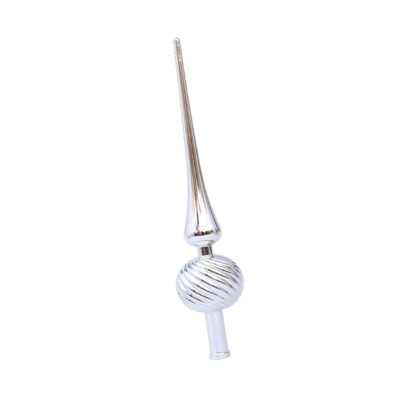 652F Creative Finial Tree Top Ornament Reflective Finish Christmas Tree Toppers Star