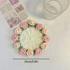 Rose Bouquet Coaster Crochet Flower Placemat Hand Woven Bouquet Cupmat Home Desktop Potted Plant Ornaments Mother'S Day Gift