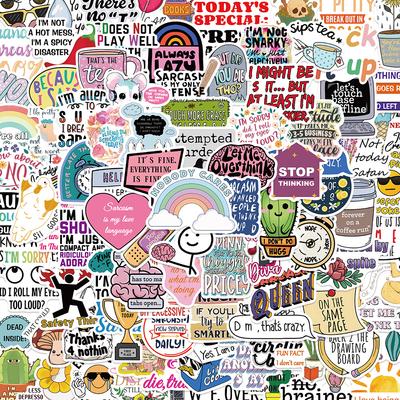 10/50/100 ШТ. Смішні саркастичні наклейки MEME Snarky Mean Sticker Waterproof DIYSticker Pack for Watercup Laptop Scrapbook Notebook Dnevnik Stickers