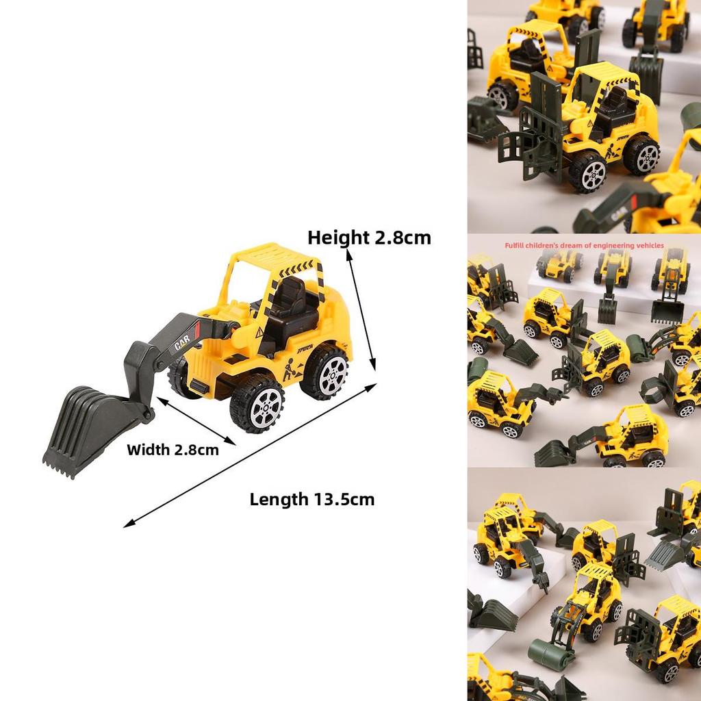 Simulation Mini Inertia Engineering Vehicle Children Toy For Early Development And Play